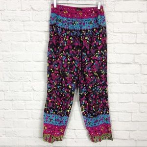 Rainbow-Jo PolkaDot Hippie Bee Boho Festival Pants